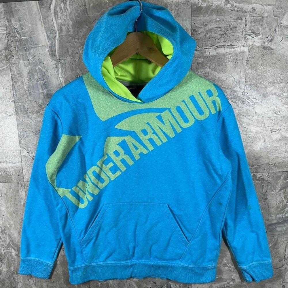 Under Armour blue & green hoodie youth Size L  #athleisure

Stains as shown